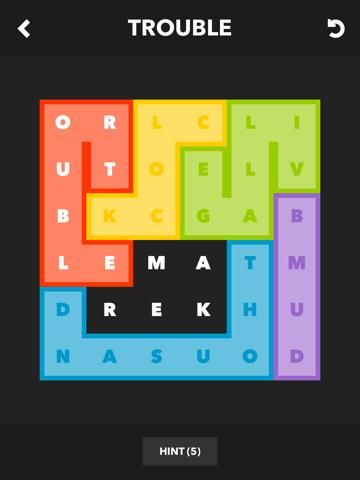 Block Words game screenshot