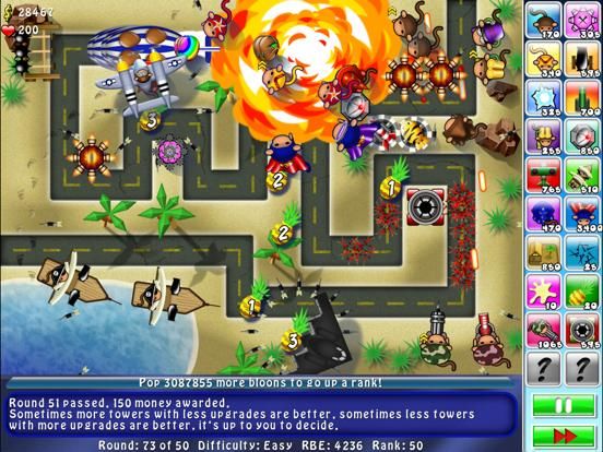 Bloons TD 4 HD game screenshot