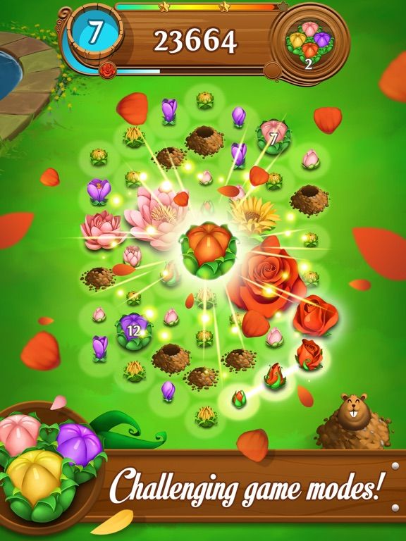 Blossom Blast Saga game screenshot