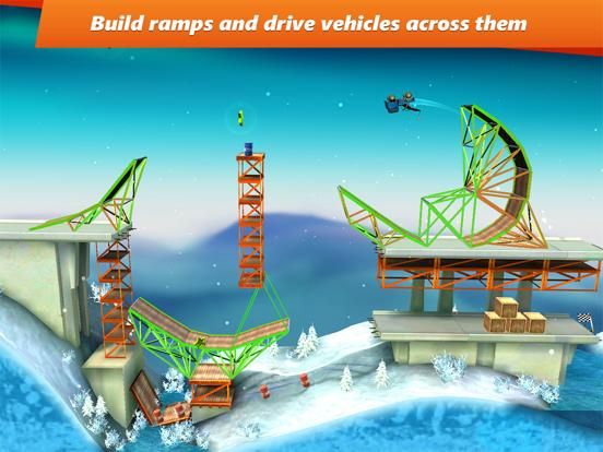 Bridge Constructor Stunts game screenshot