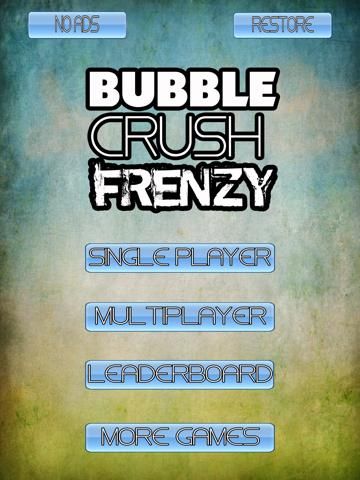 Bubble Crush Frenzy game screenshot