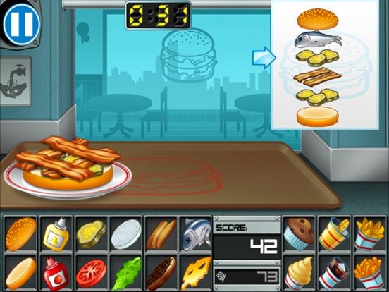 Burger game screenshot