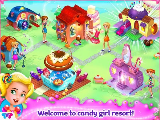 Candy Girl Resort: Sweet Spa & Fashion Designer game screenshot