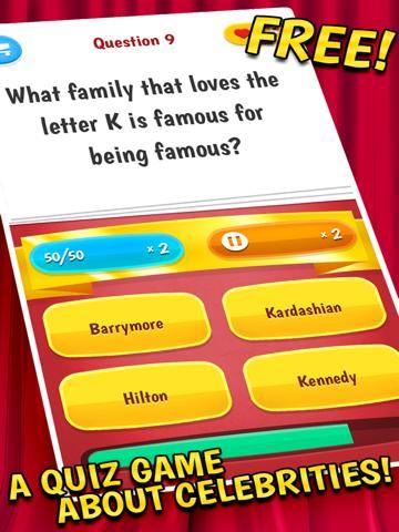 Celebrity Quiz – A Trivia Game Full Of Celebrity Gossip game screenshot