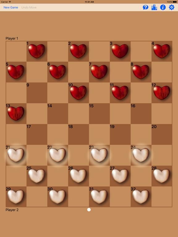 Checkers Gold game screenshot
