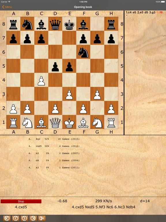 ChessBase Online game screenshot