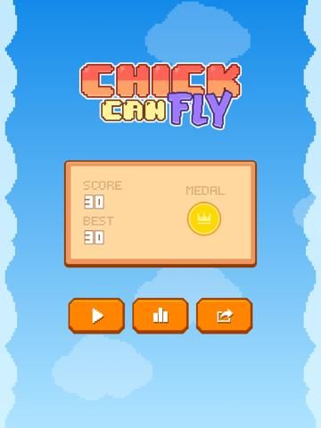 Chick Can Fly game screenshot