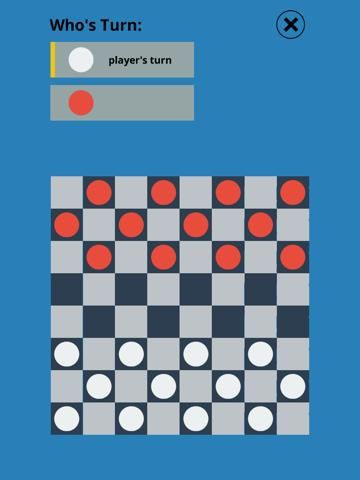 Classic Checkers Touch game screenshot