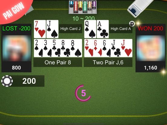 Classic Paigow Poker game screenshot