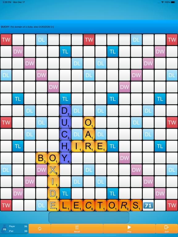 Classic Words (solo word game)
