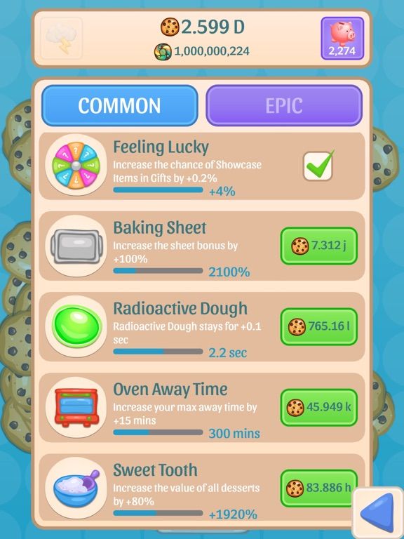 Cookie Empire game screenshot