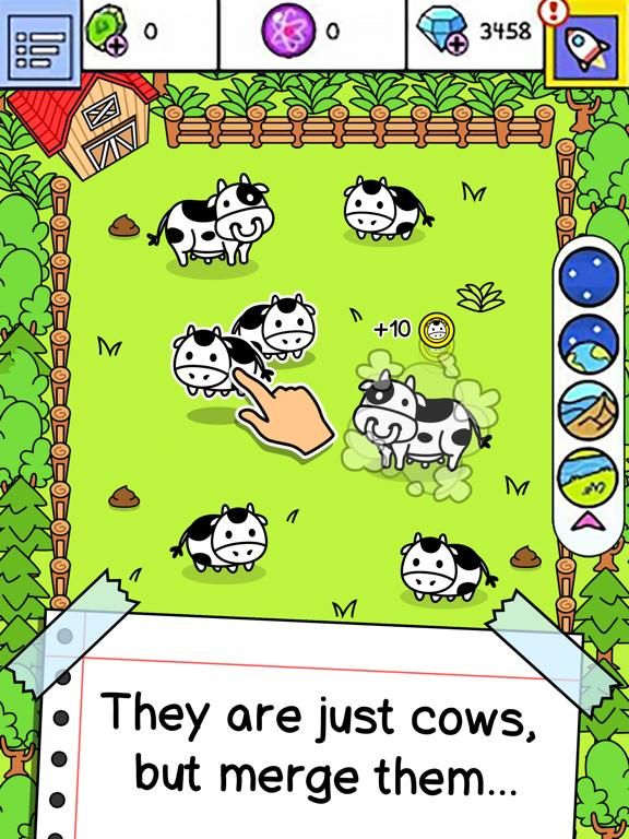 Cow Evolution game screenshot
