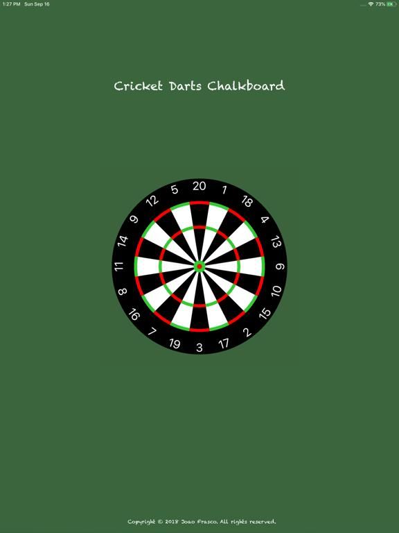 Cricket Darts Chalkboard