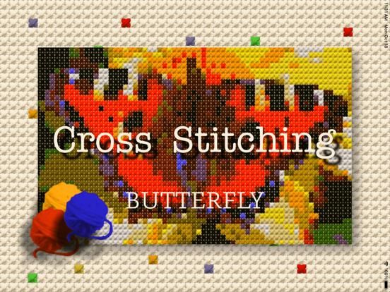 Cross Stitching Butterfly