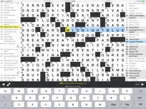Crosswords game screenshot