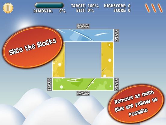 Cut The Ice Blocks