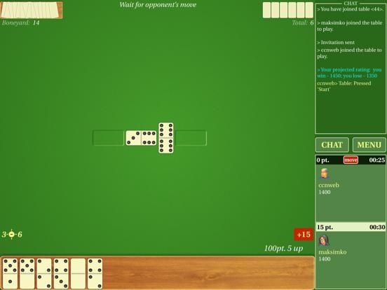 Dominoes Live game screenshot