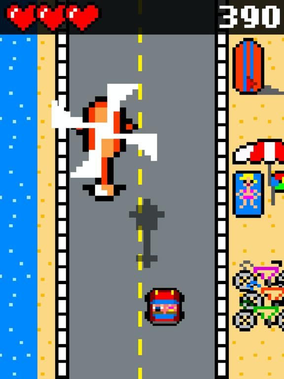 Drive and Jump: 8-bit retro racing action game screenshot