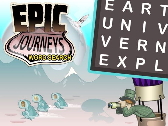 Epic Journeys Word Search game screenshot