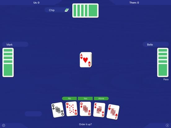 Euchre Night (featuring Dirty Clubs) game screenshot