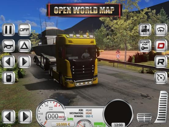 Euro Truck Driver game screenshot