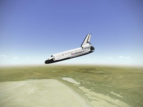 F-Sim Space Shuttle game screenshot