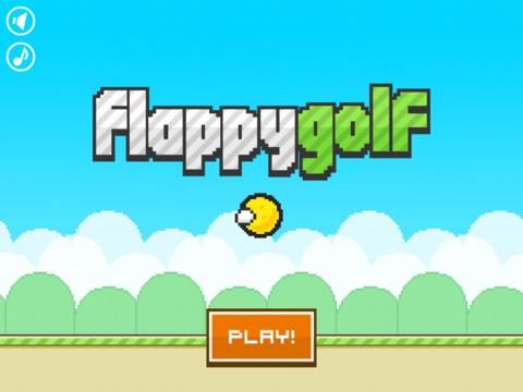 Flappy Golf game screenshot