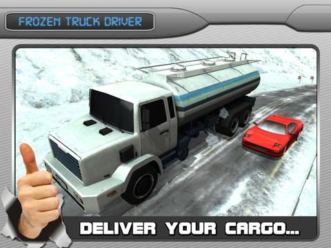 Frozen Highway Truck Driver 3D game screenshot