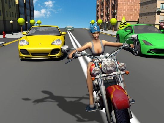 Girl Friend need for Bike Racing