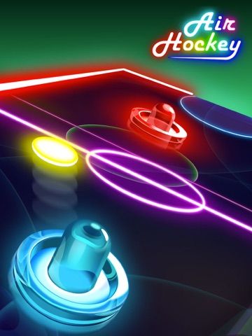 Glow Air Hockey game screenshot