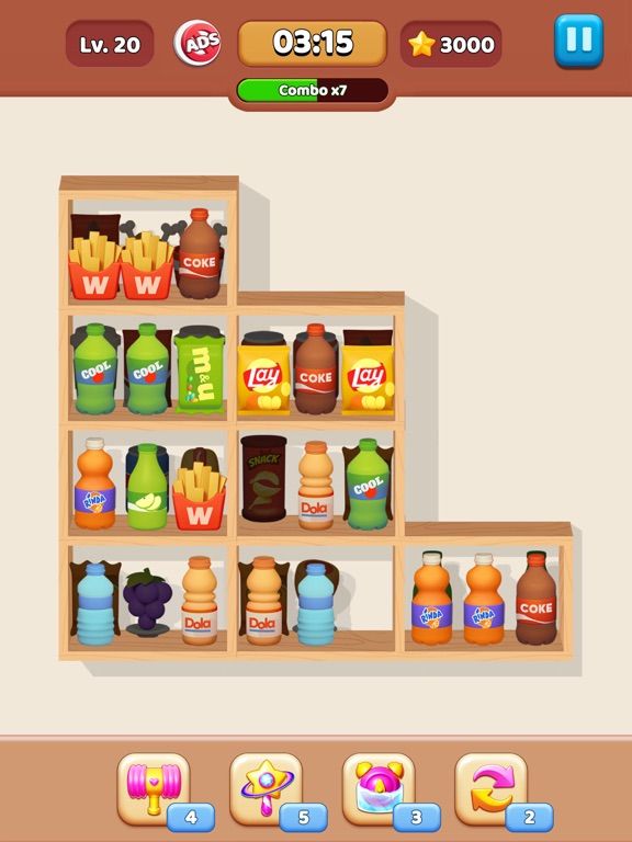Goods Sorting: Match 3 Puzzle game screenshot