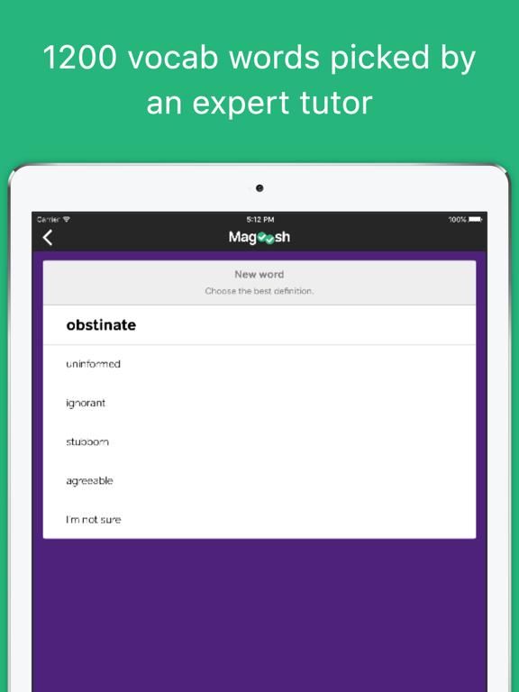 GRE Vocabulary Quiz from Magoosh