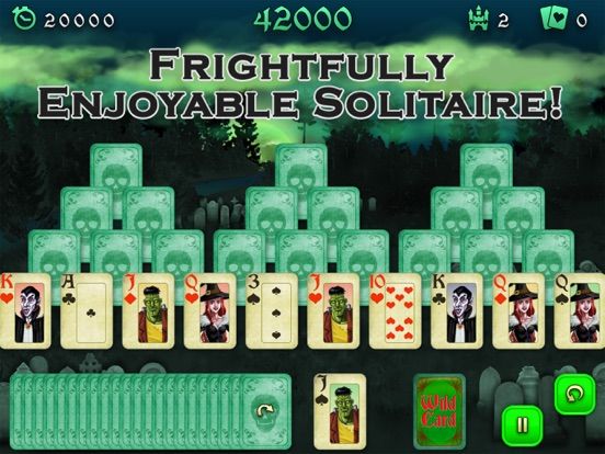 Halloween Tripeaks Card Game game screenshot
