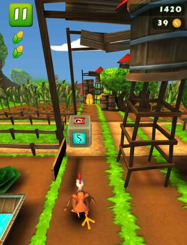 Hay Rush: Super Chicken Run game screenshot