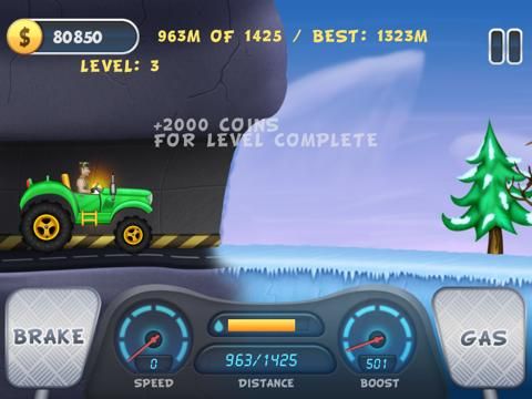 Hillside Racing game screenshot