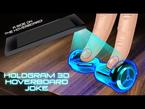 Hologram 3D Hoverboard Joke