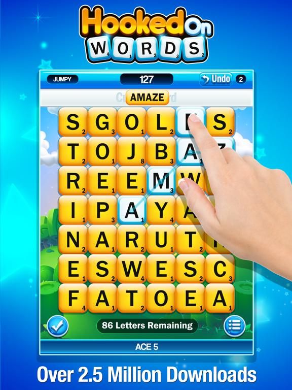 Hooked on Words game screenshot