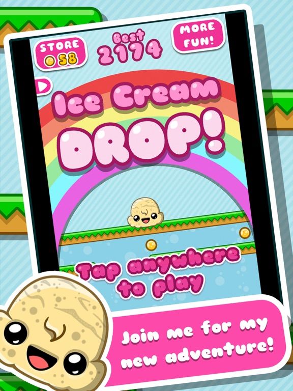 Ice Cream Drop game screenshot