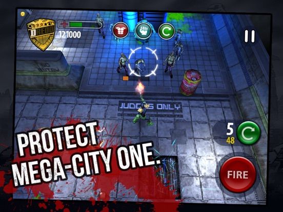 Judge Dredd vs Zombies game screenshot