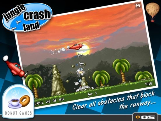 Jungle Crash Land game screenshot