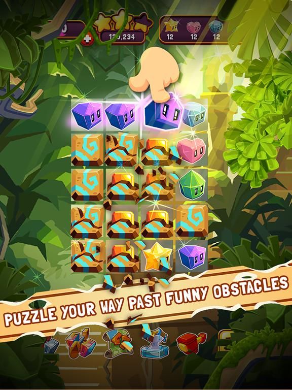 Jungle Cubes game screenshot