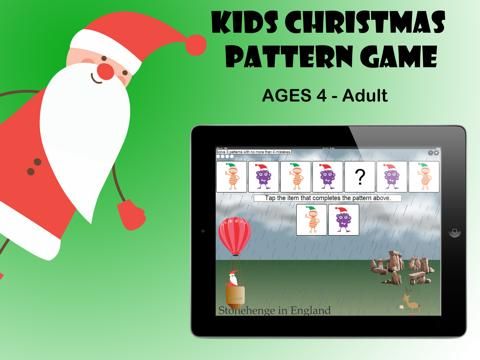 Kids Christmas Pattern Game game screenshot