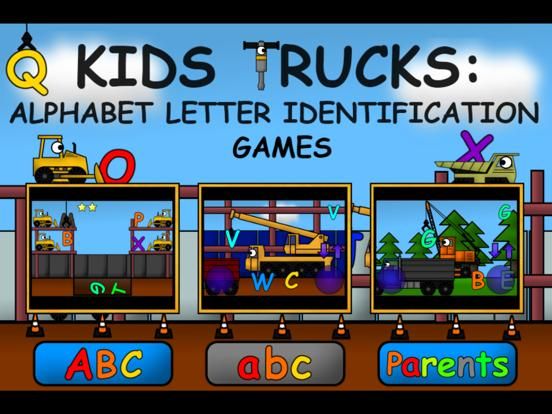 Kids Trucks: Alphabet Letter Identification Games game screenshot