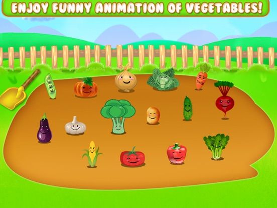 Learn Vegetable Names game screenshot