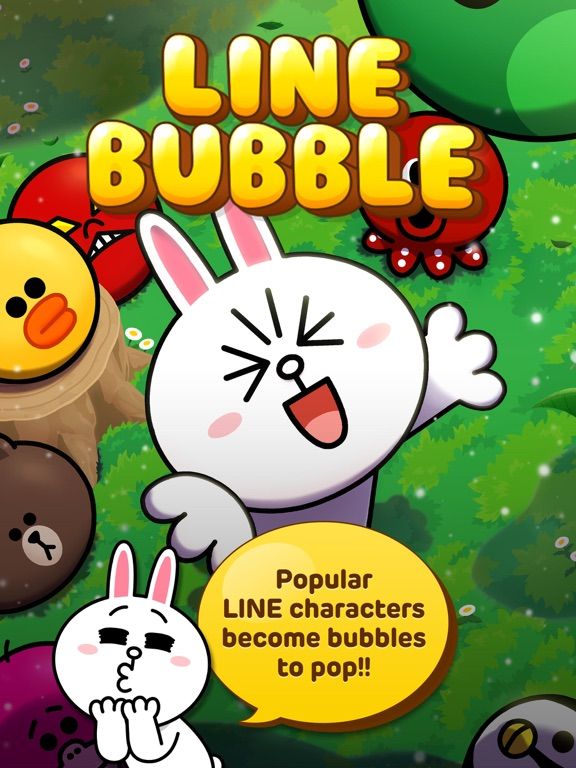 LINE Bubble game screenshot