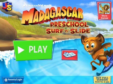 Madagascar Preschool Surf n Slide Free