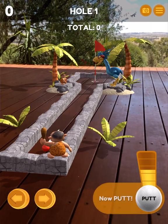 Mammoth Mini Golf AR game screenshot