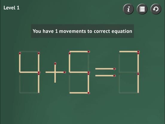 Matchstick Puzzle game screenshot