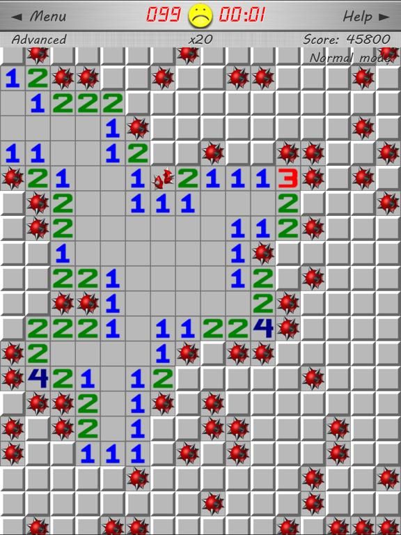 Minesweeper game screenshot