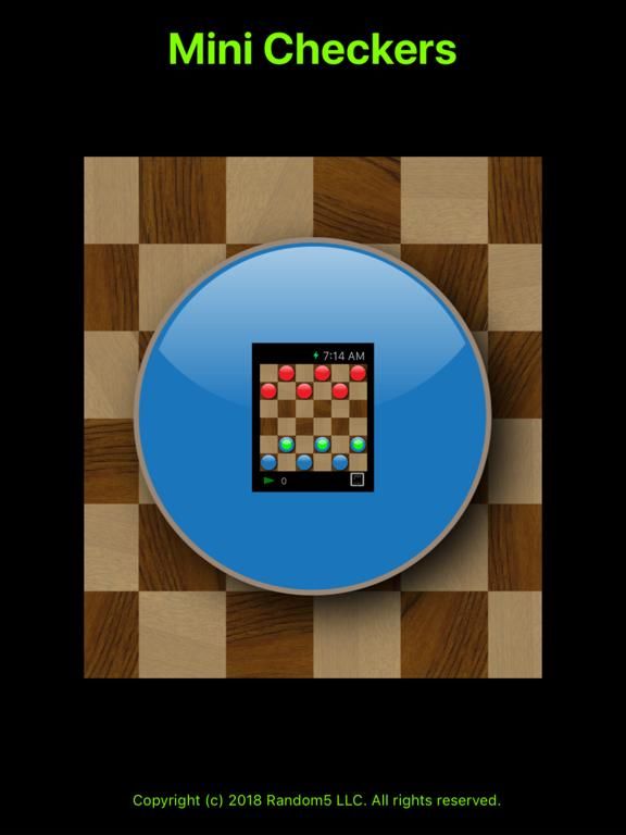 Mini Checkers game screenshot